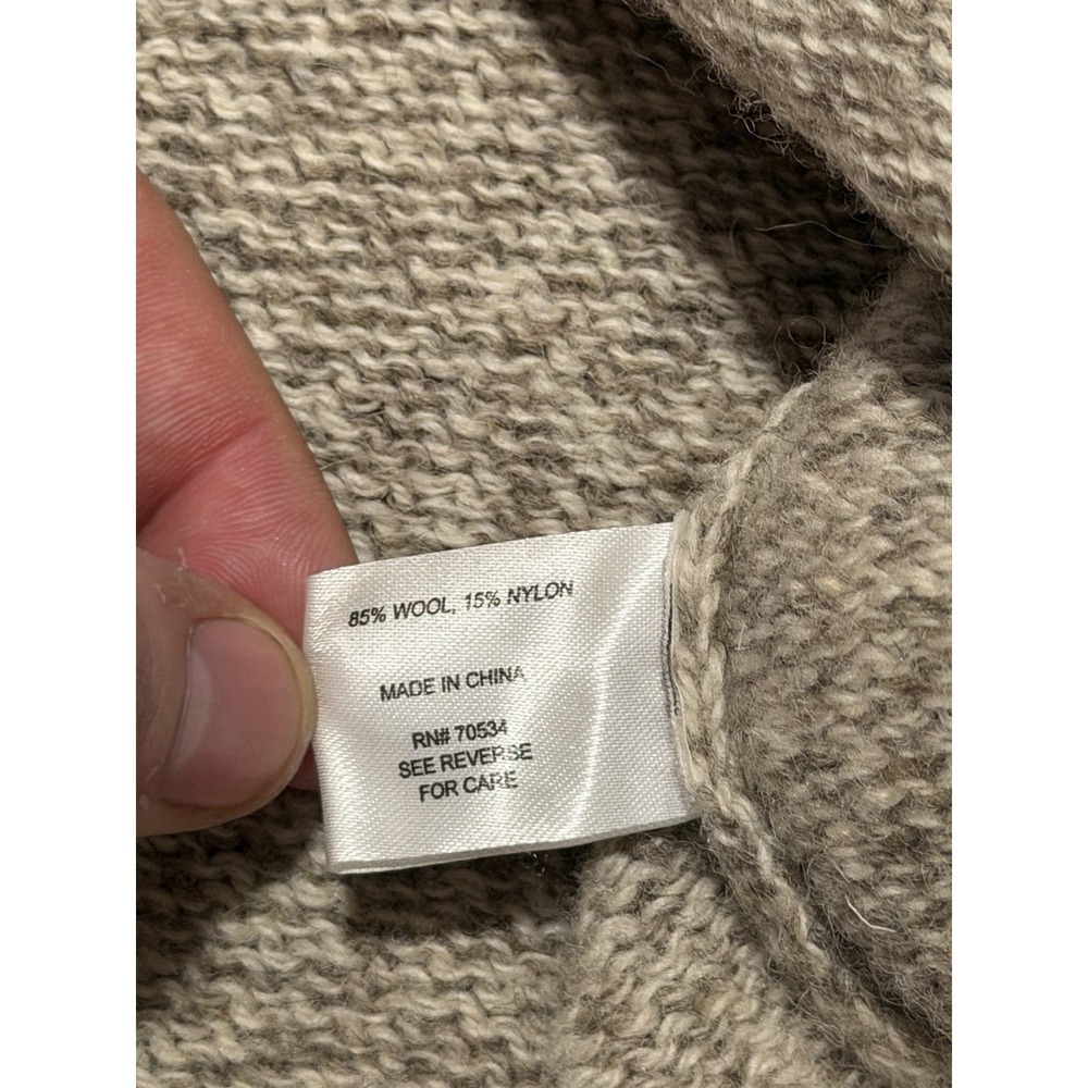 Orvis Henley Sweater Mens XL Gray Blue Wool Pullover Outdoor Preppy - Picture 4 of 7